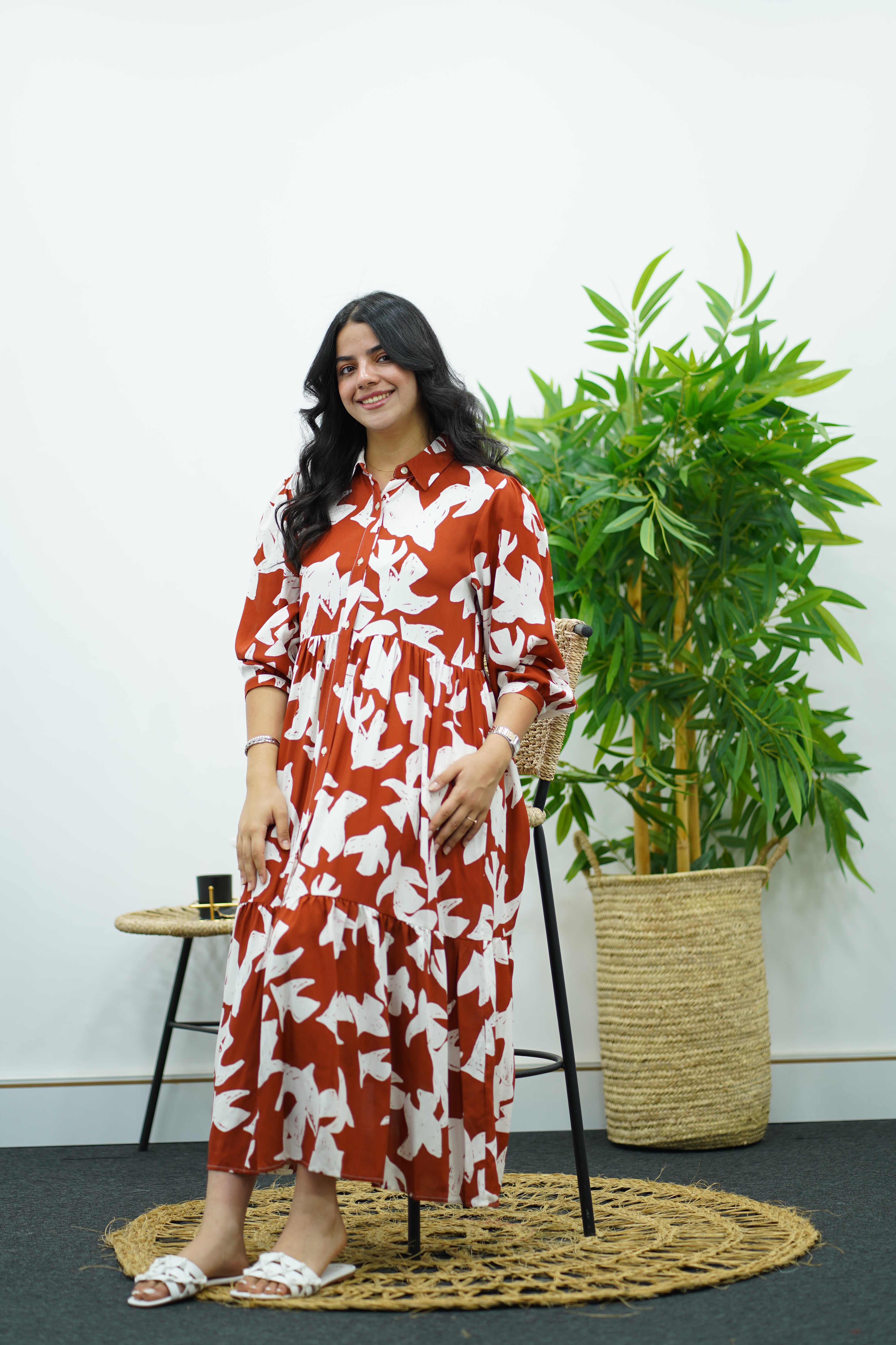 Robe à imprimé - Multicolore