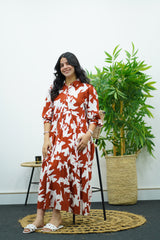 Robe à imprimé - Multicolore