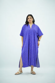 Robe Gandoura À motifs polkadot