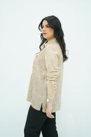 Chemise En satin imprimé