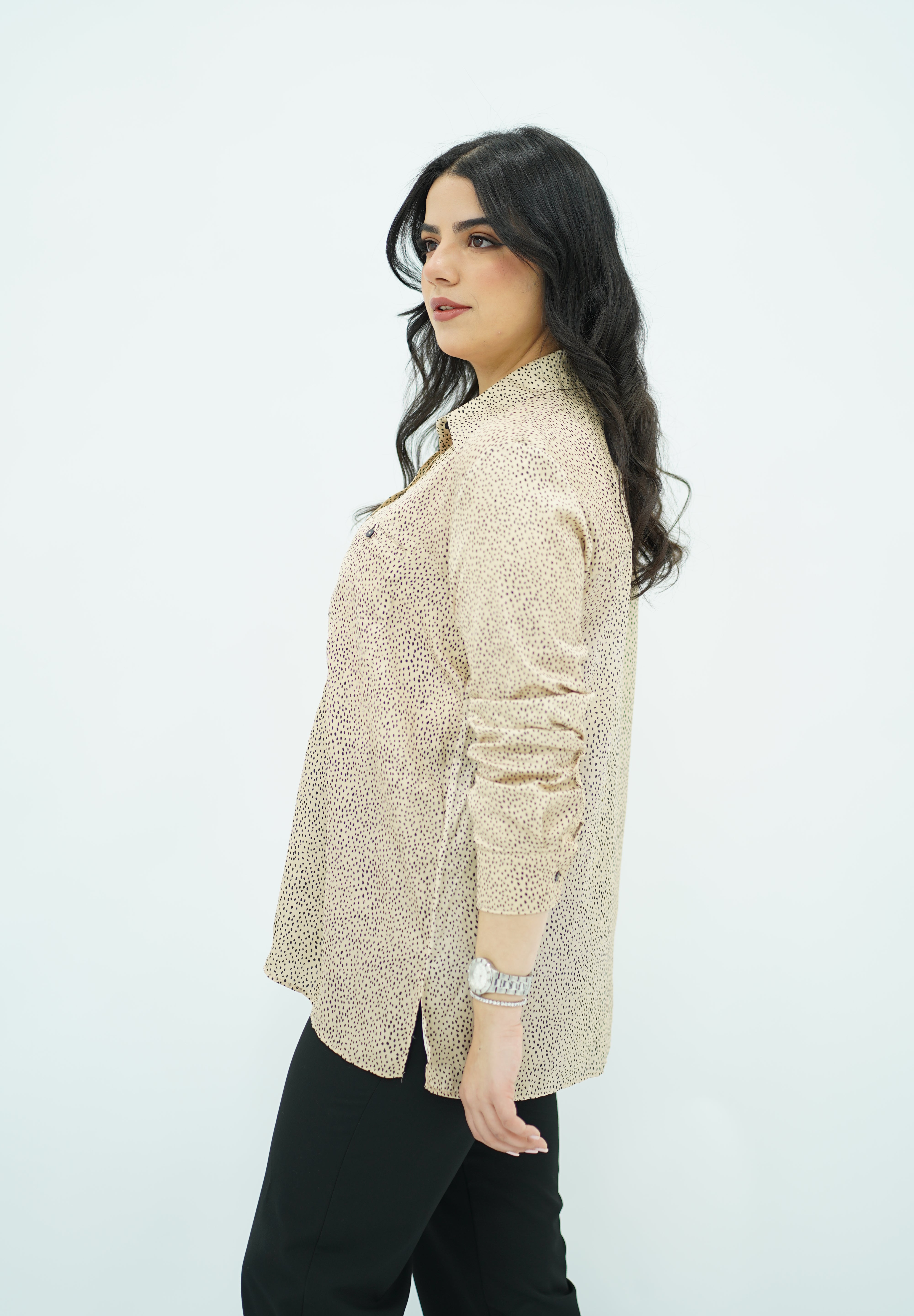 Chemise En satin imprimé