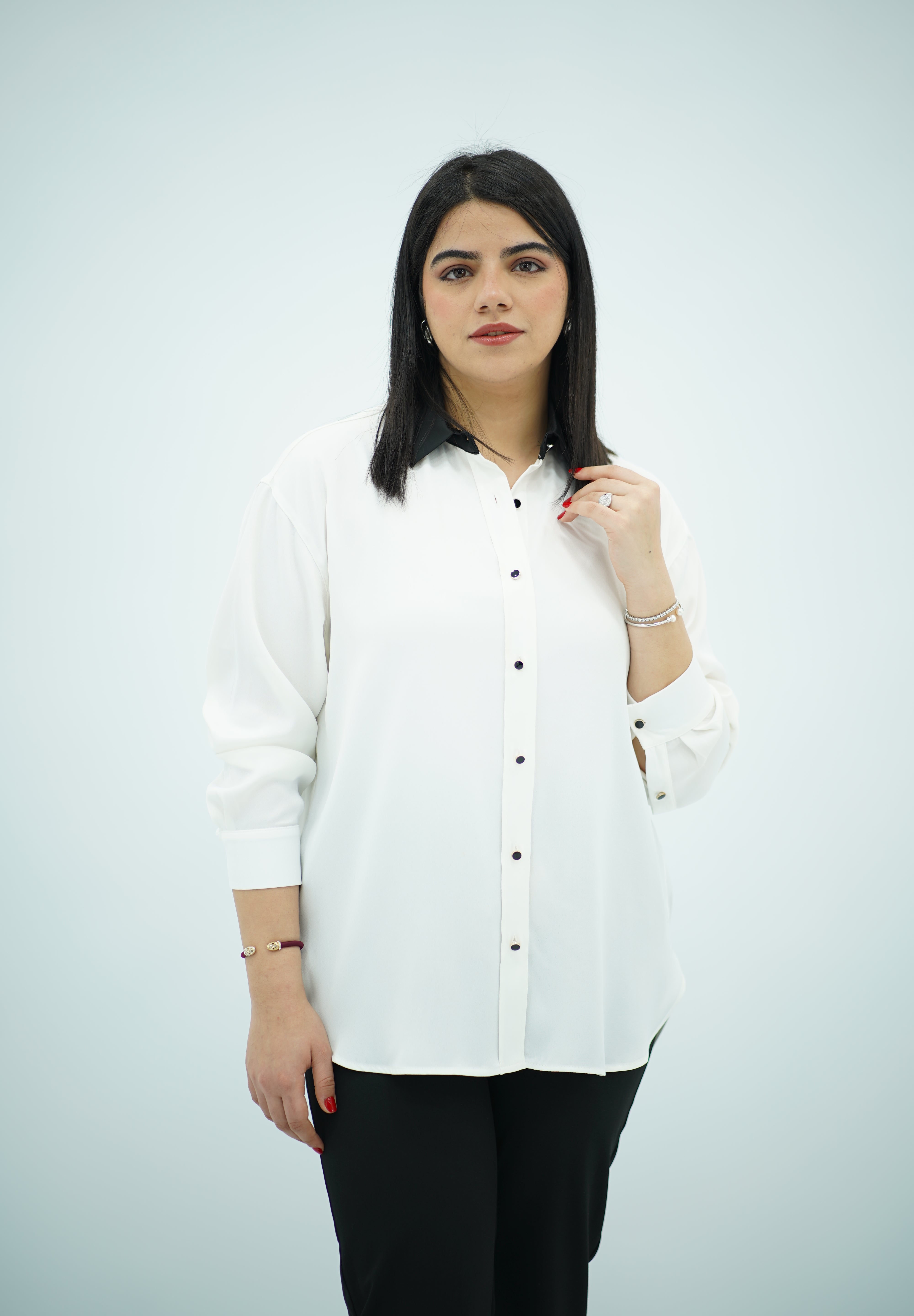 Chemise Blanc et Noir