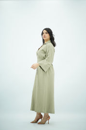 Robe en Lin Vert eau