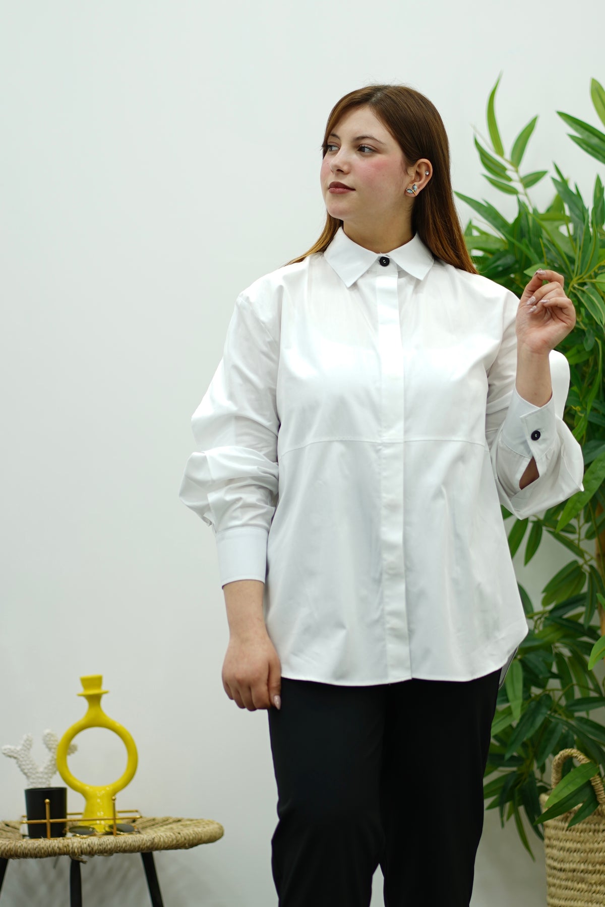 Chemise en Popeline Blanche