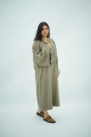 Gandoura en Tencel Vert Kaki