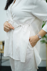 Ensemble En lin - Blanc
