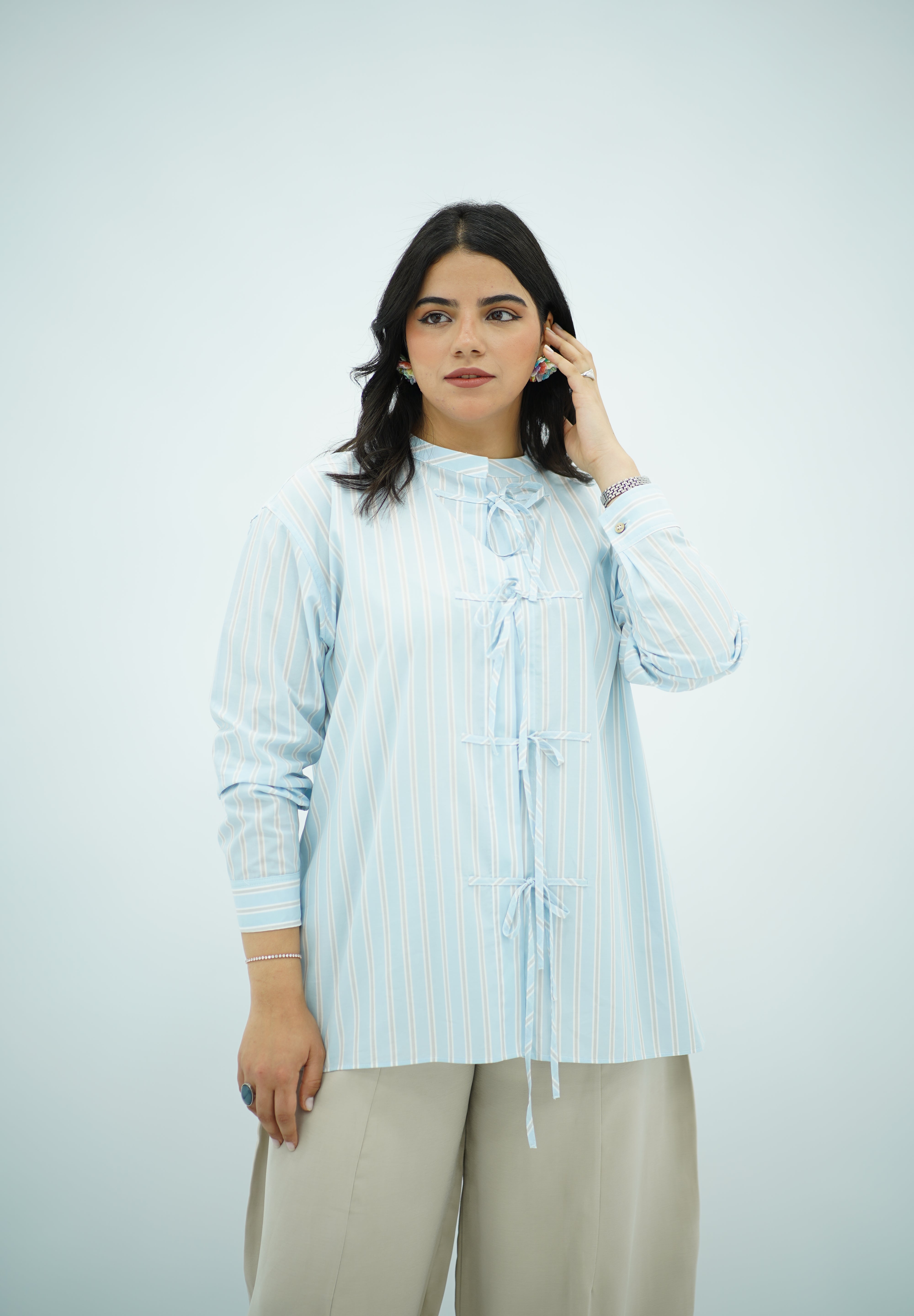 Chemise avec Détail Cordon