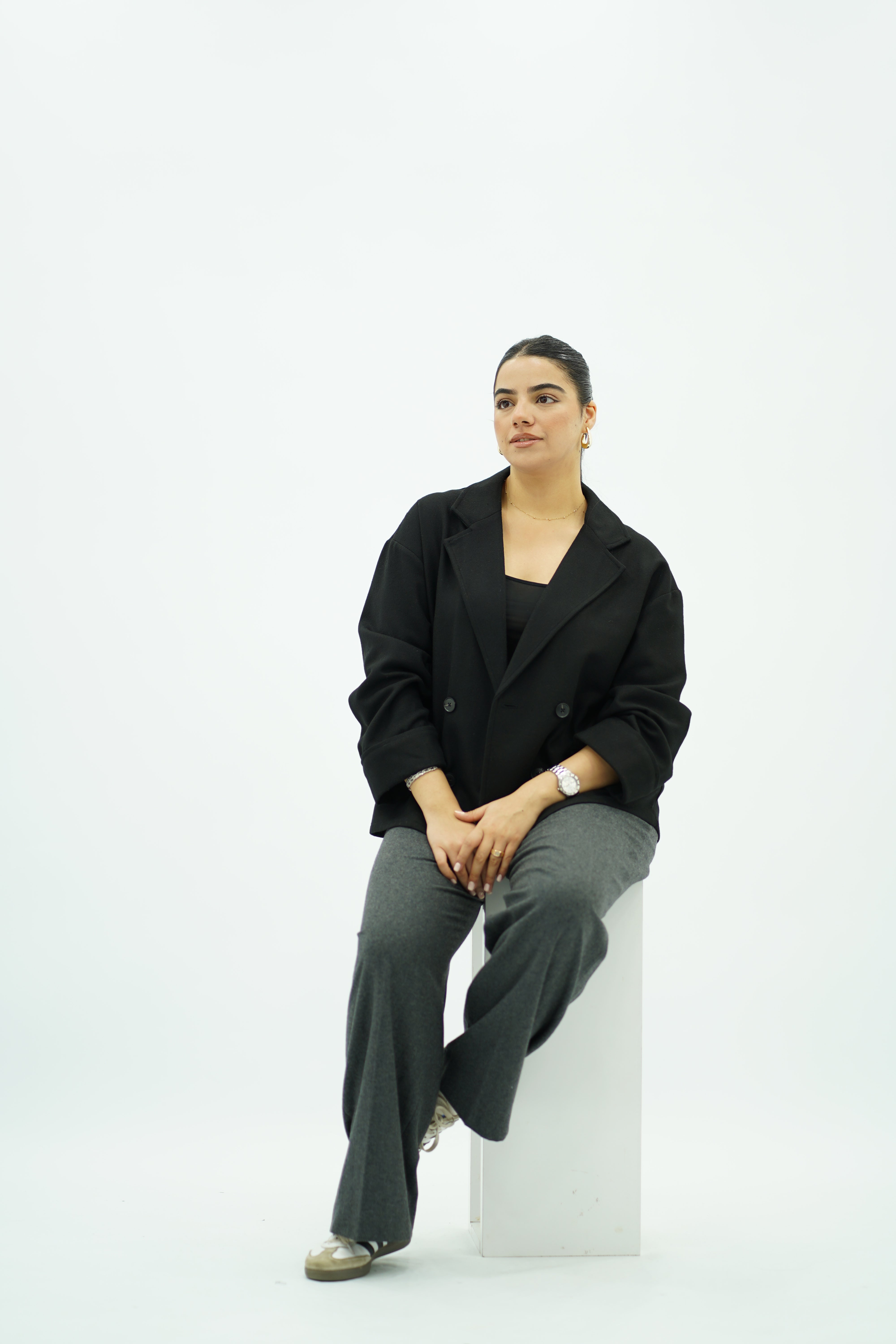 Veste Courte Oversize Noire 🖤