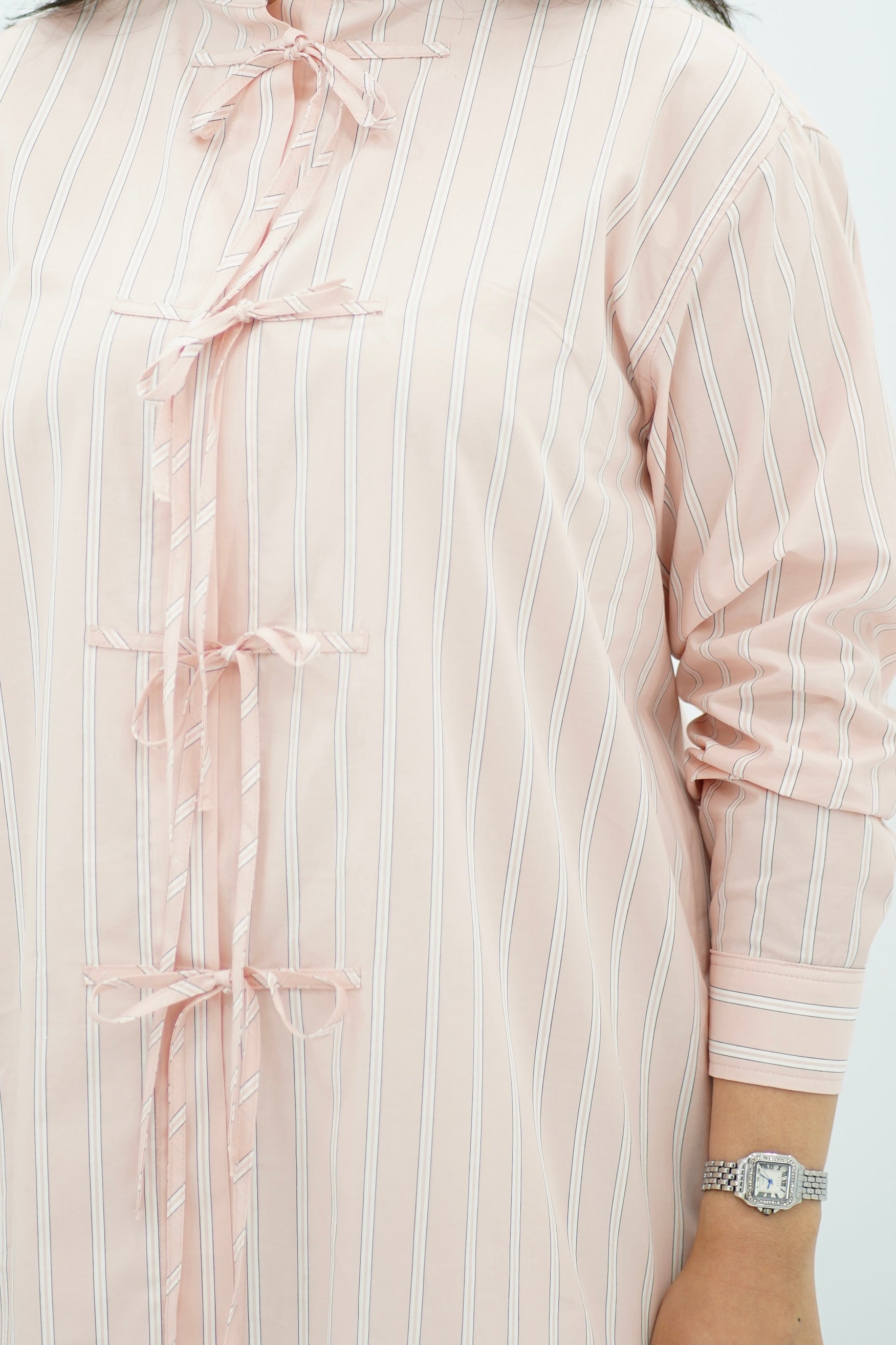 Chemise Saumon avec détails cordon