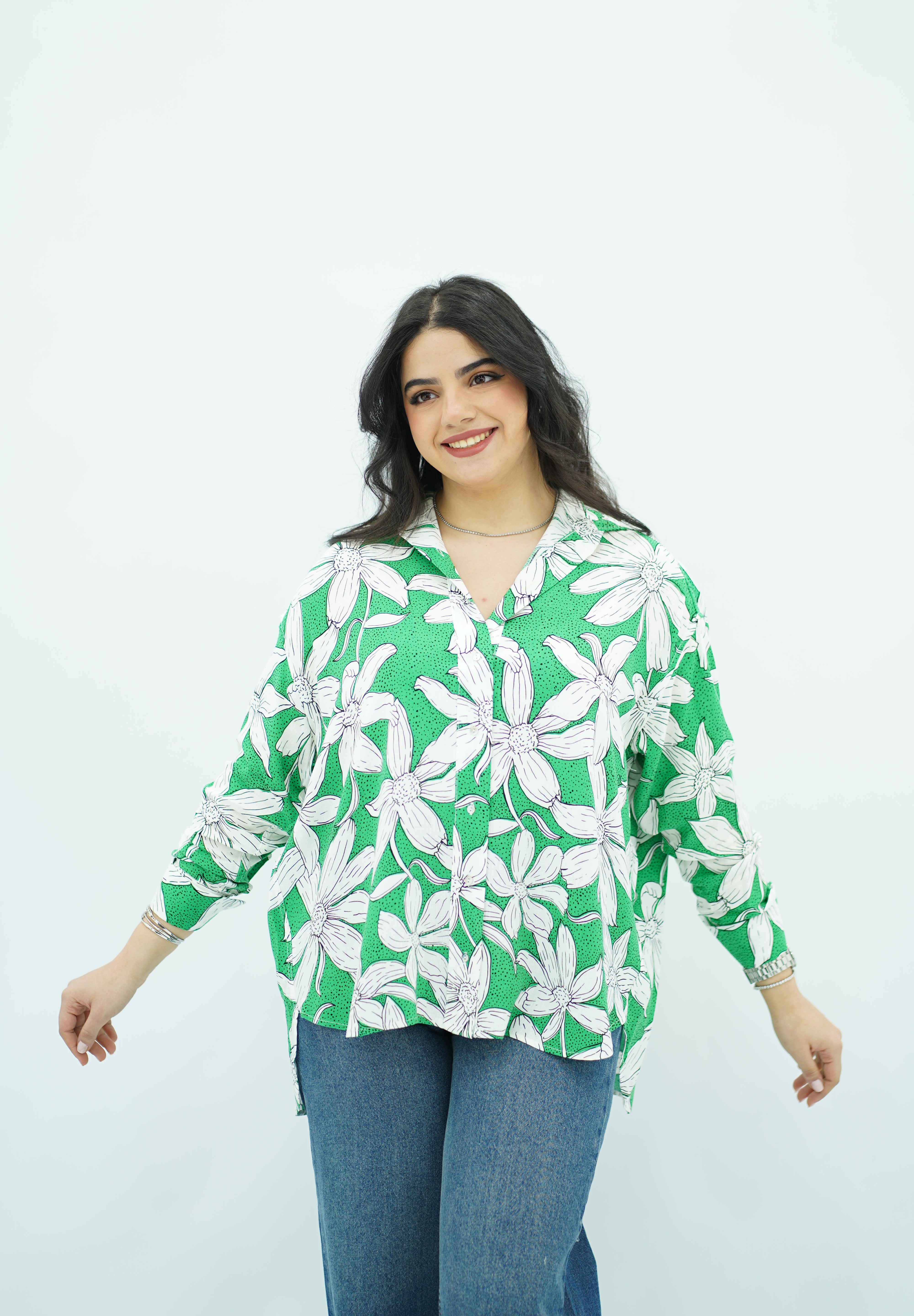 Chemise florale en Lin 💚