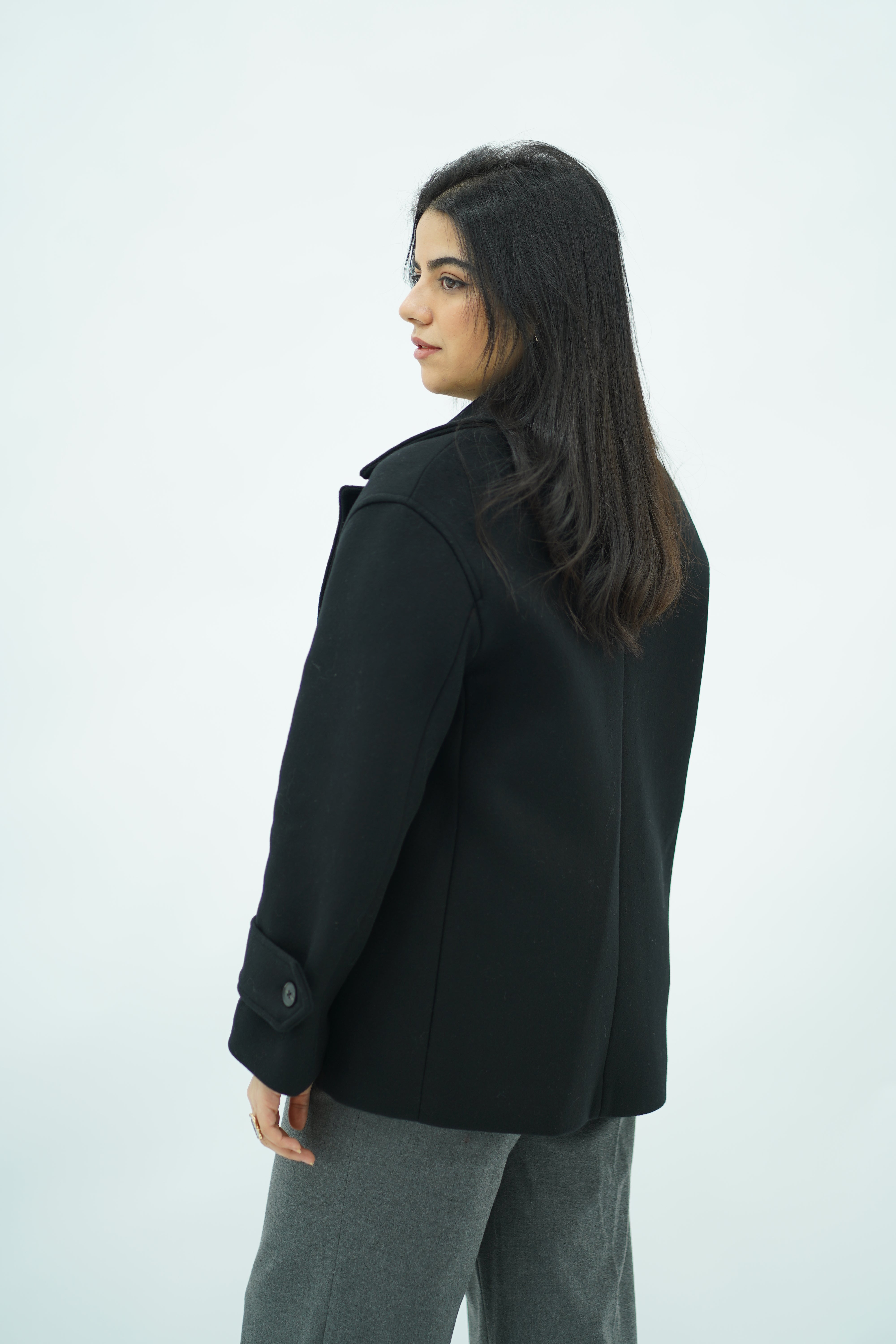 Manteau court oversize Noir 🖤