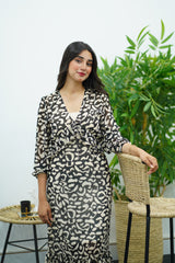 Robe à l’imprimé - Fluide