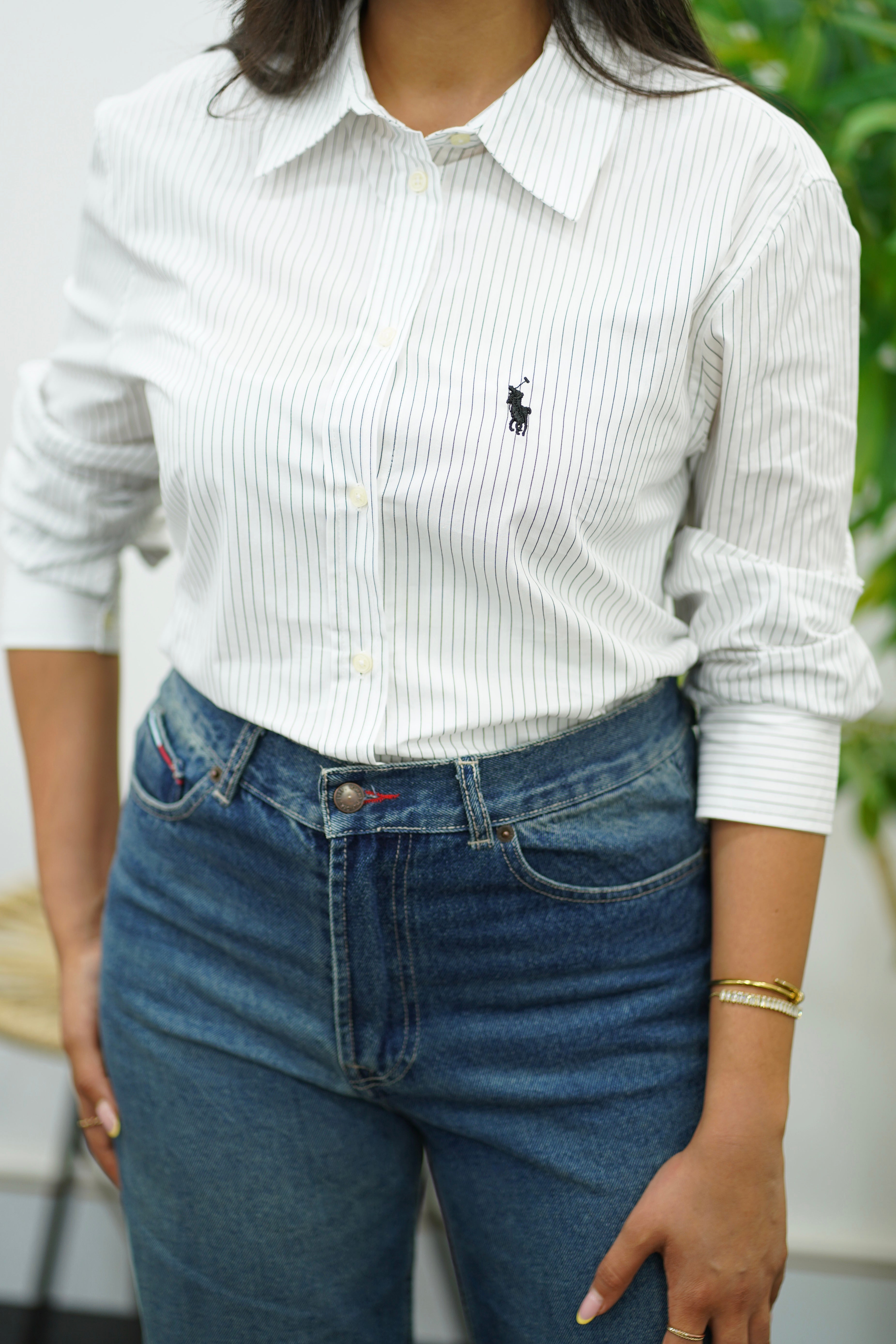 Chemise blanche rayé Slim-fit