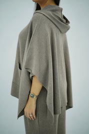 Ensemble Cape et Pantalon Large en Maille