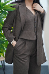 Tailleur marron