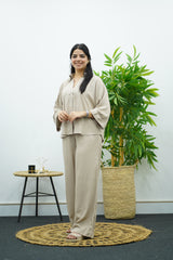 Ensemble en lin - Nude