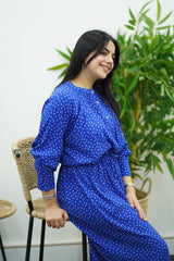 Robe longue avec ceinture