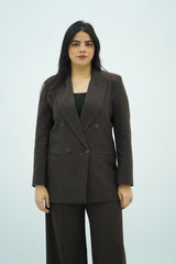 Tailleur à fines rayures