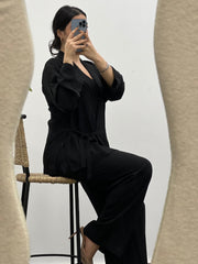 Ensemble Fluide Croisé - Noir
