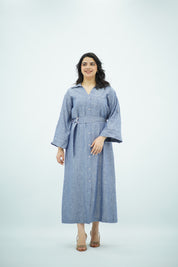 Robe Bleu jeans en Lin