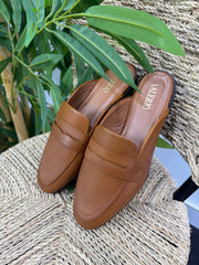 Mules en cuir 100 % véritable