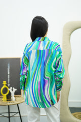 Chemise fluide imprimée