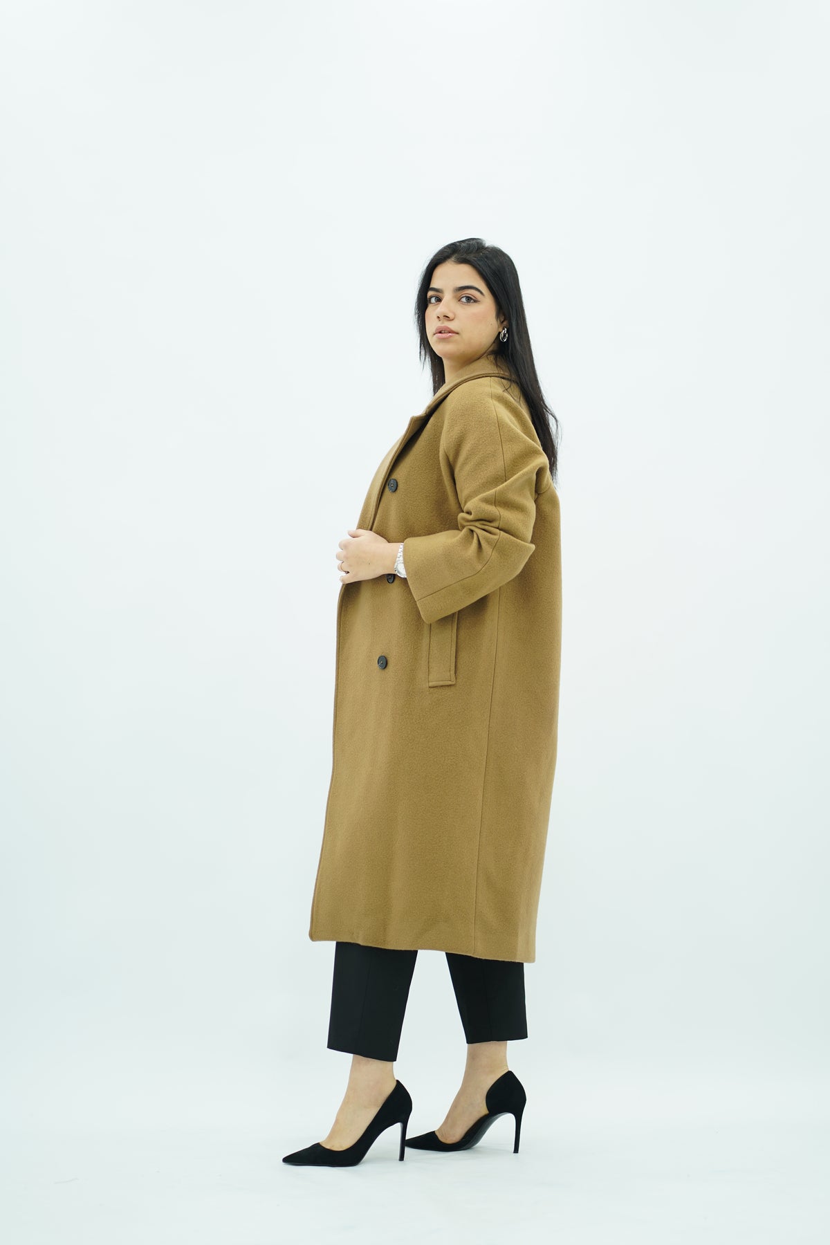 Manteau Camel oversize