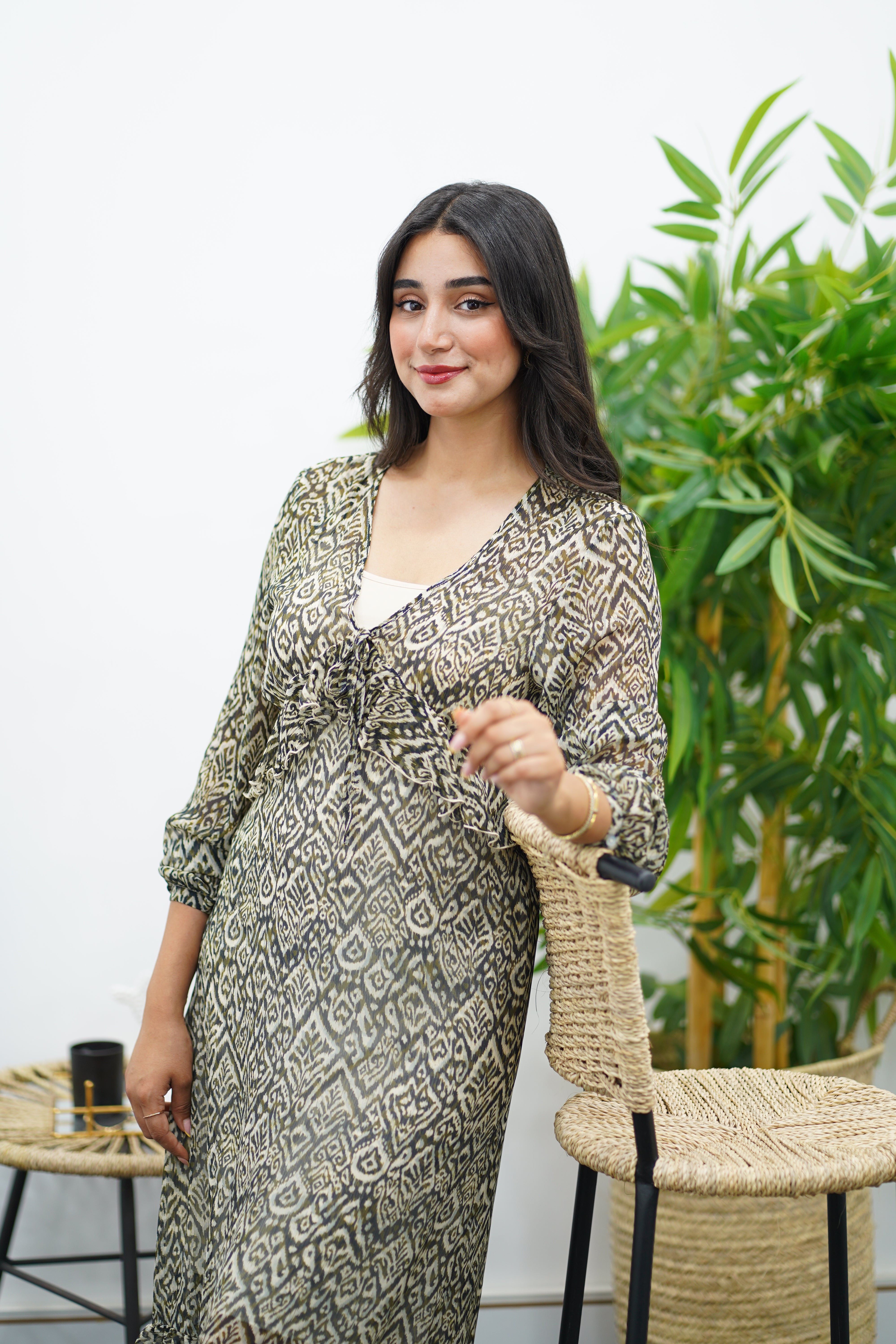 Robe à imprimé fluide