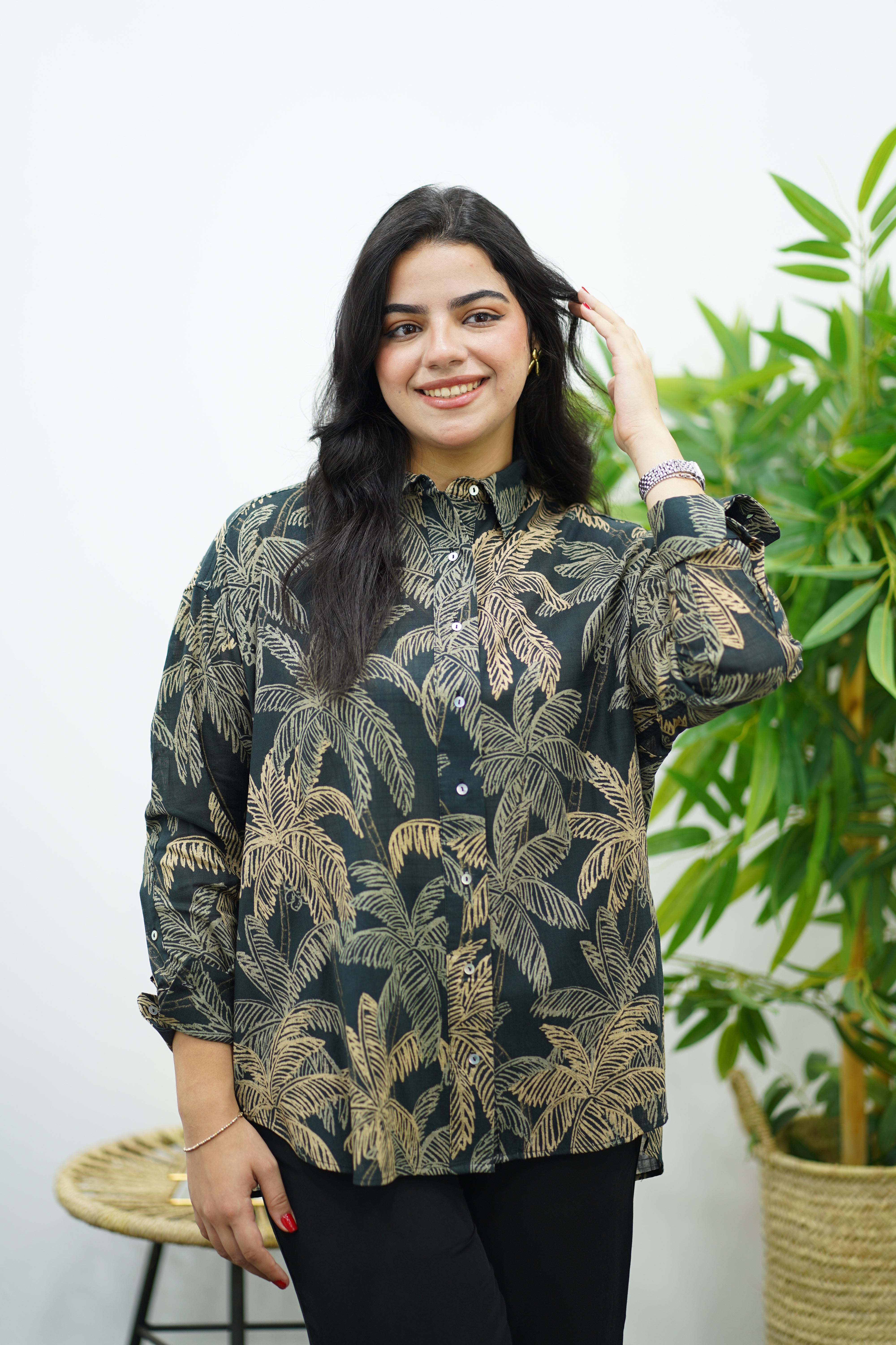 Chemise imprimée florale 🖤