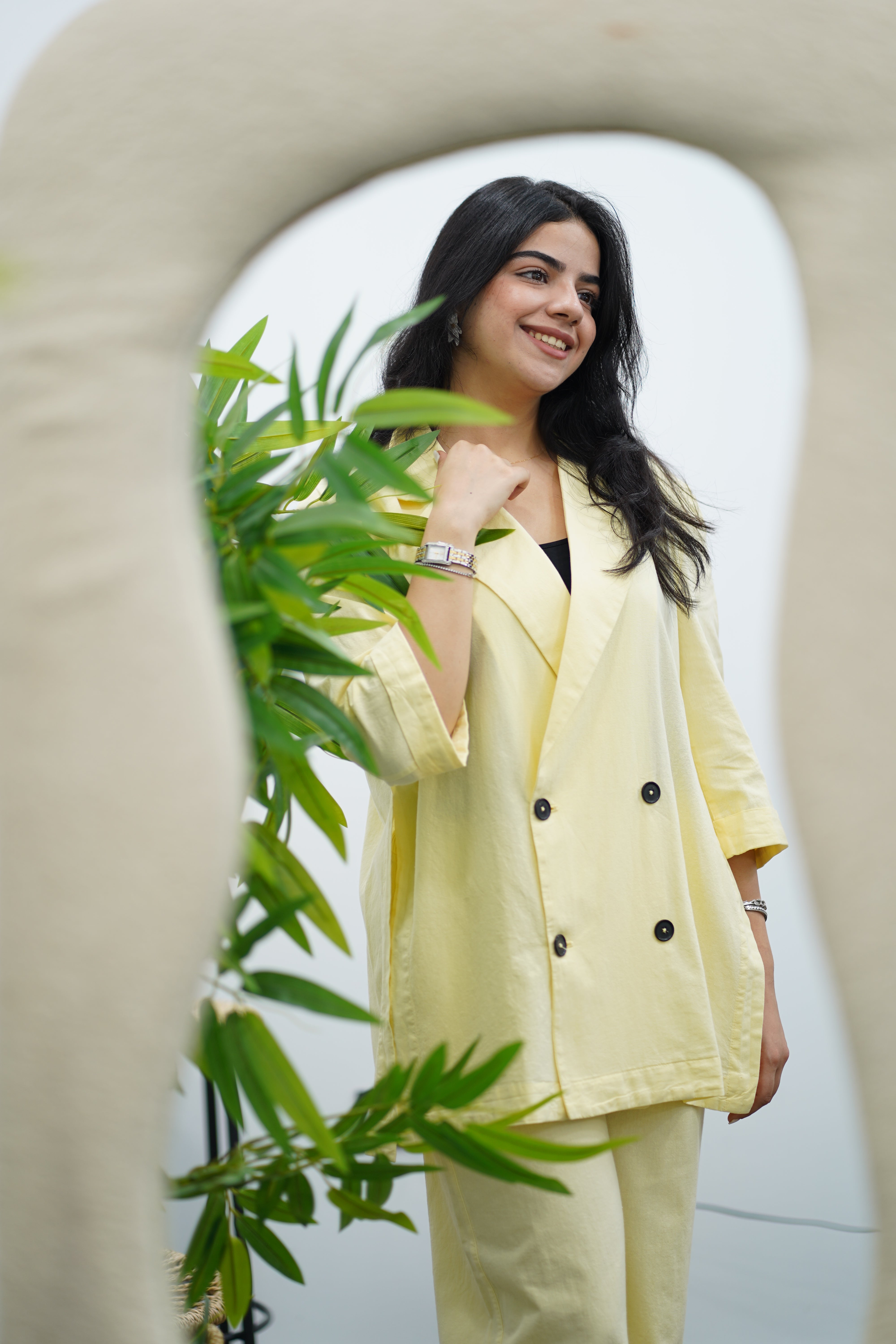 Ensemble Jaune - Pantalon & Blazer