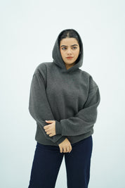 Sweat Capuche oversize Gris