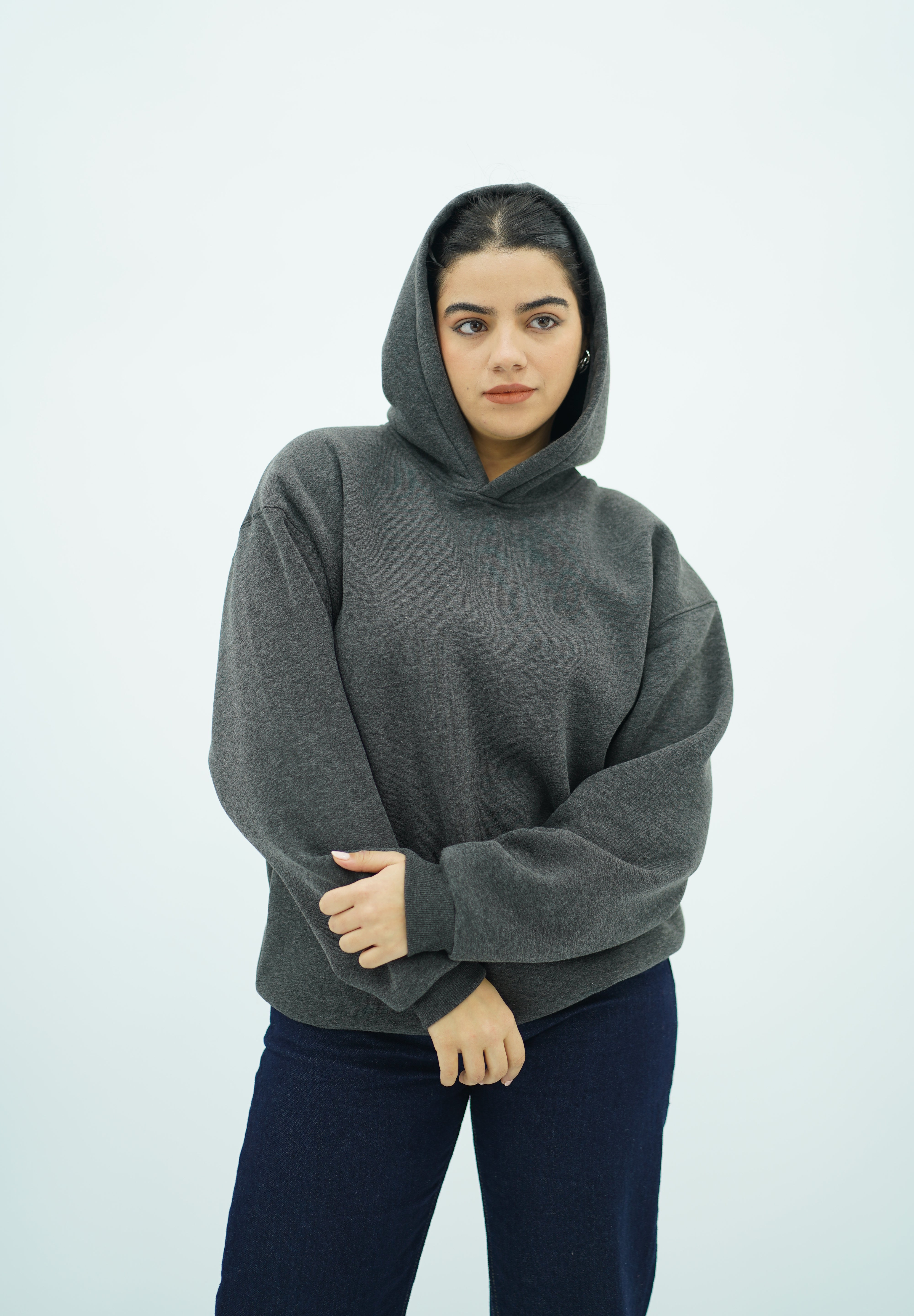 Sweat Capuche oversize Gris