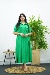 Robe Verte En crêpe
