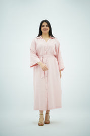 Robe en Lin Rose Poudré