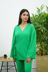 Ensemble Vert Fluide - Croisé
