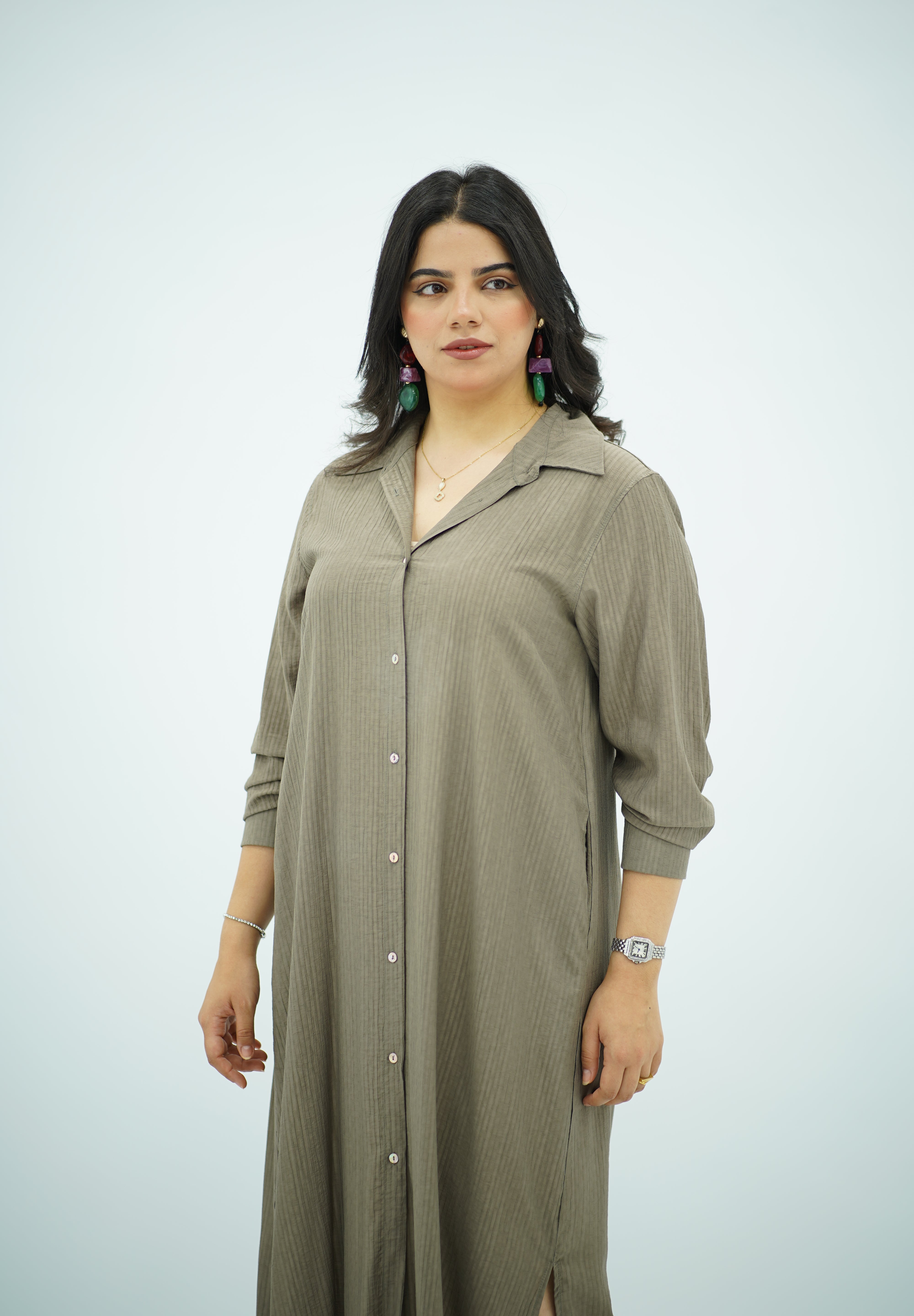 Robe chemise fluide