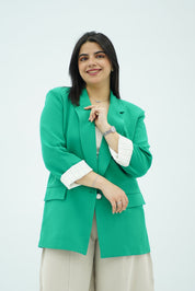 Blazer Vert Émeraude Structuré