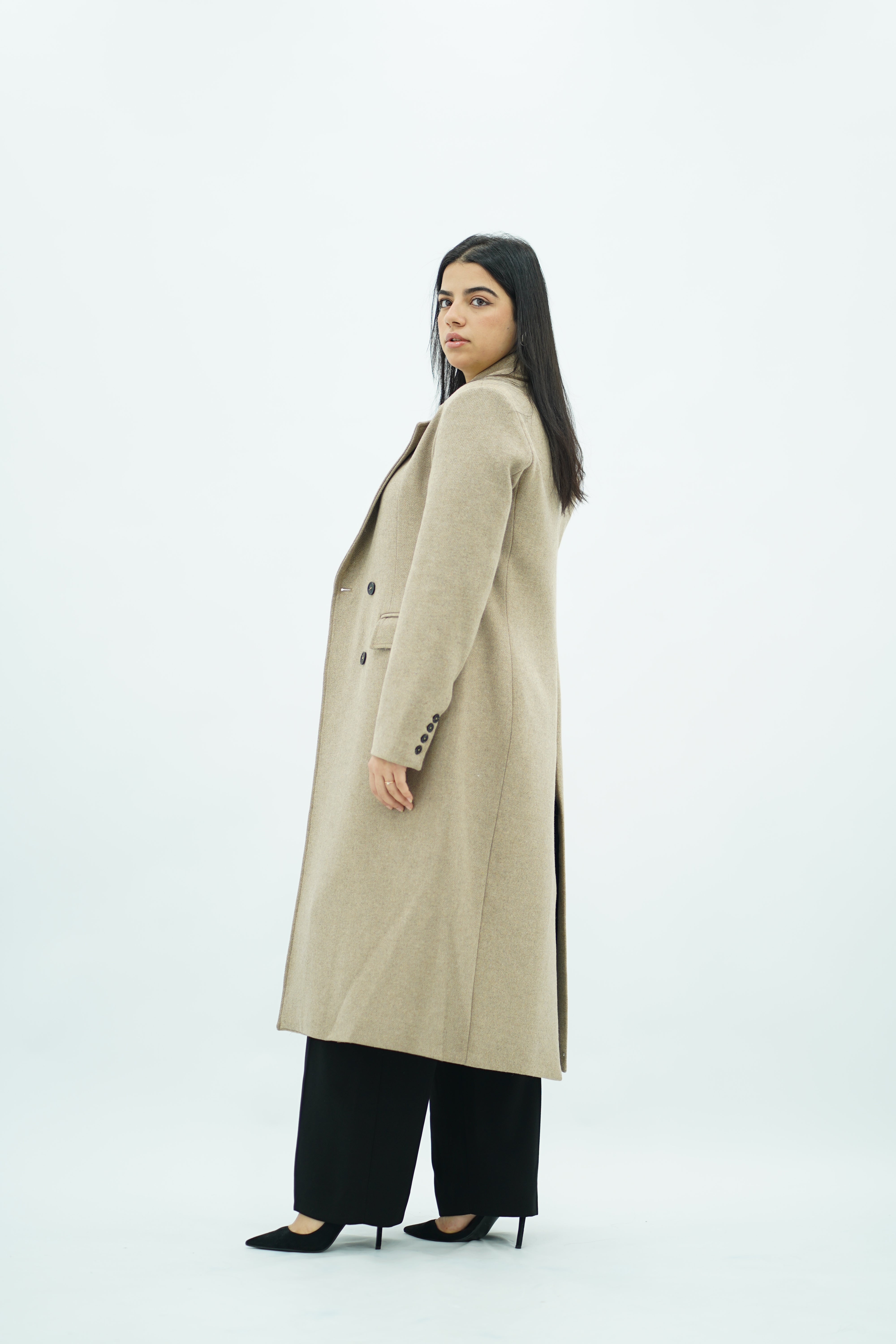 Manteau long ajusté
