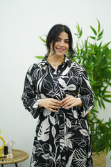 Robe Fleurie Élégante avec Ceinture – Chic Intemporel