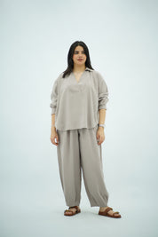 Ensemble Tencel – Gris Beige Épuré