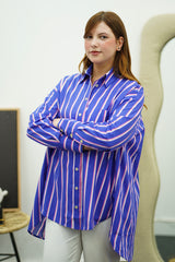 Chemise à poche Oversize en Popeline