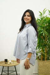 Chemise En Lin - Grise