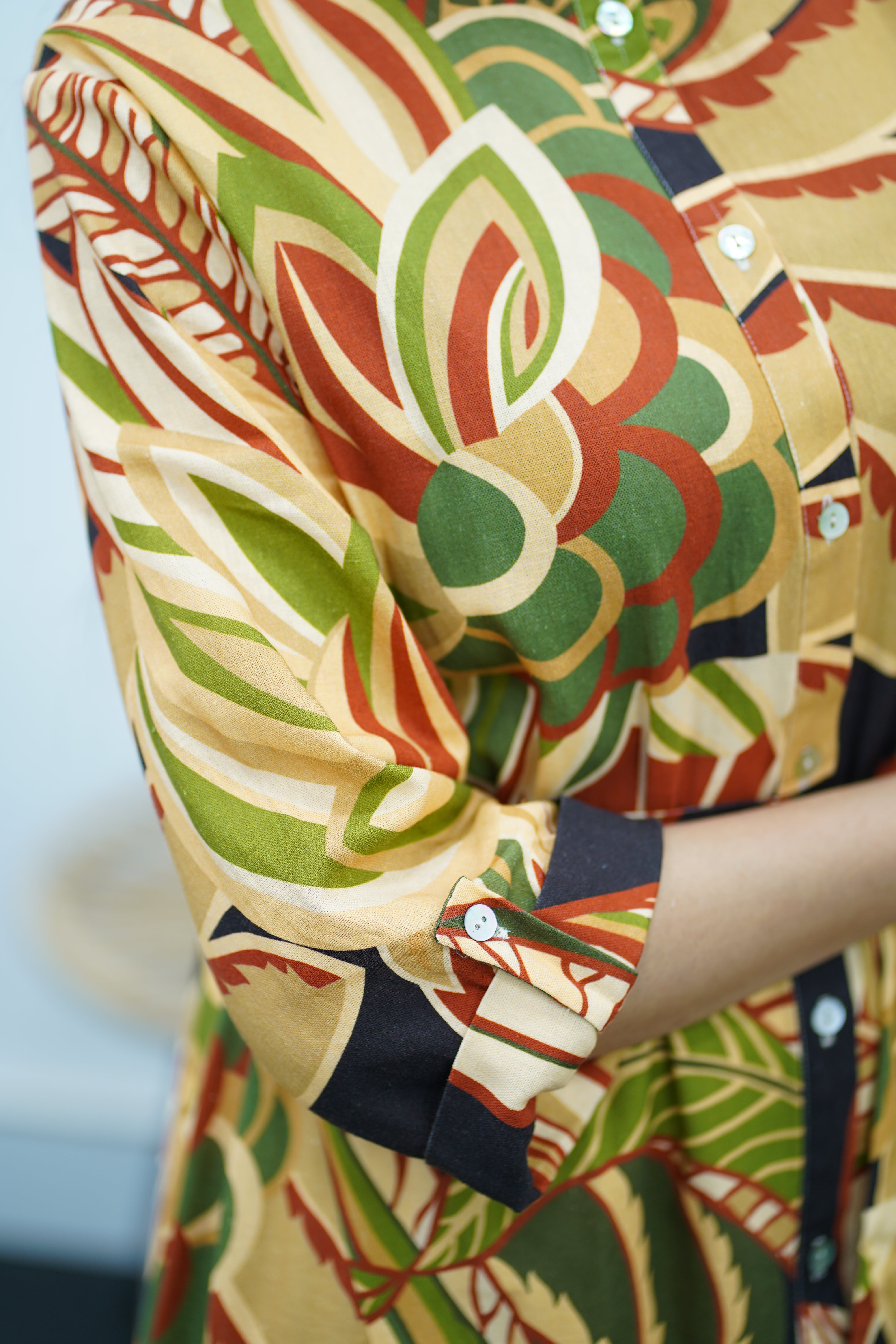 Robe Imprimée avec Ceinture – Élégance Naturelle
