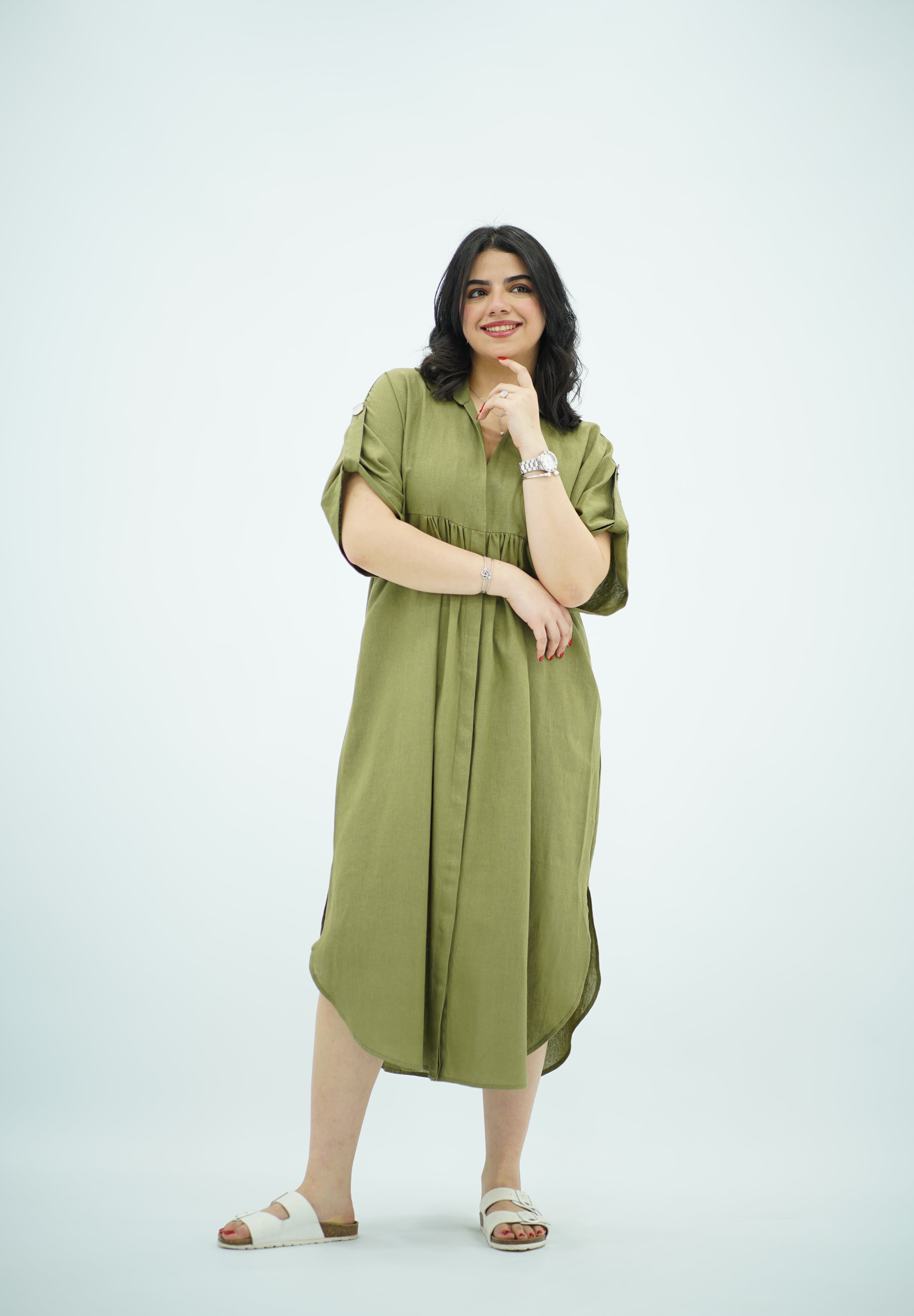 Robe Midi en Lin