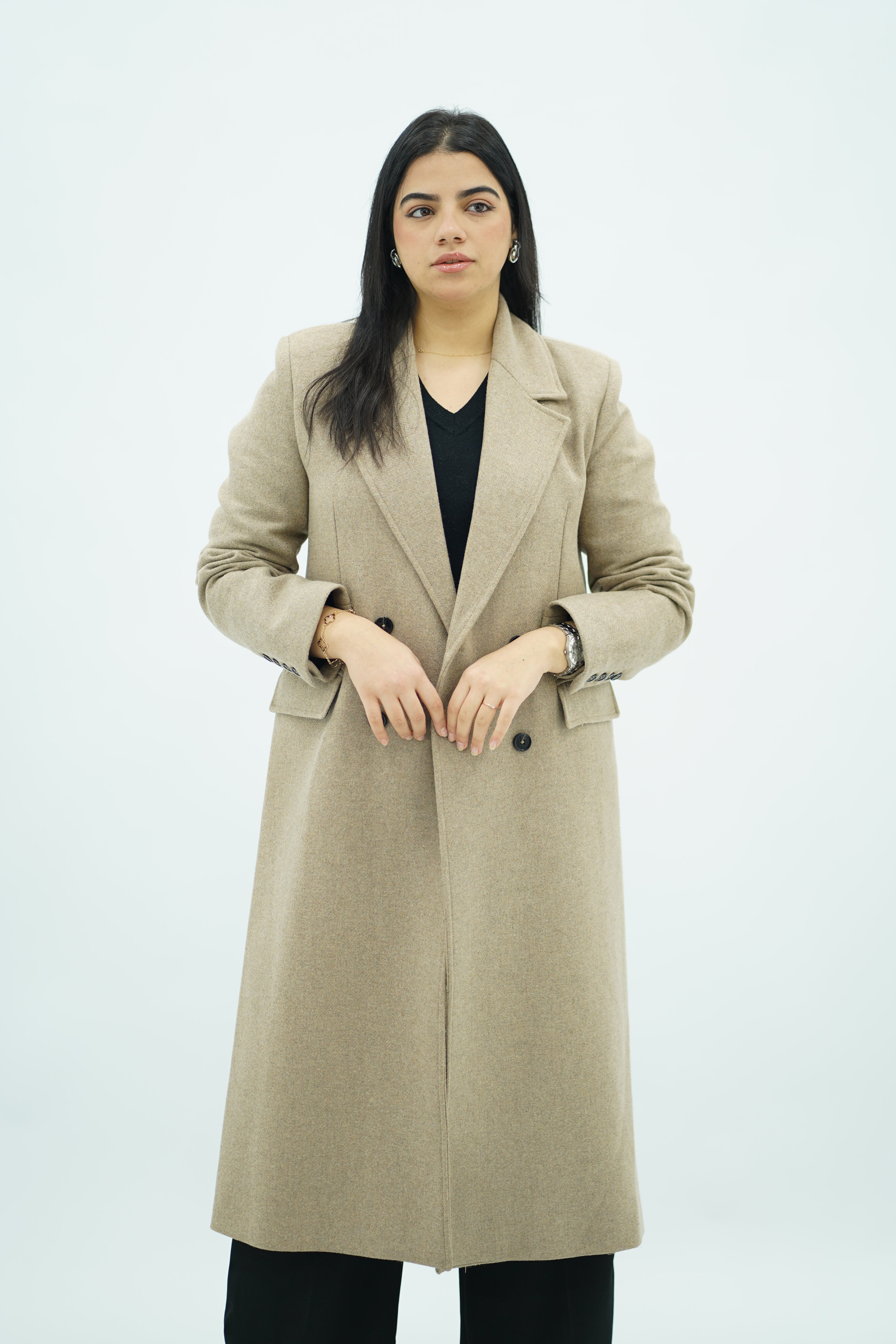 Manteau long ajusté