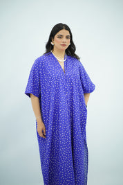 Robe Gandoura À motifs polkadot