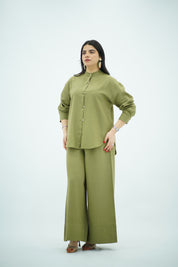 Ensemble En lin Vert anis