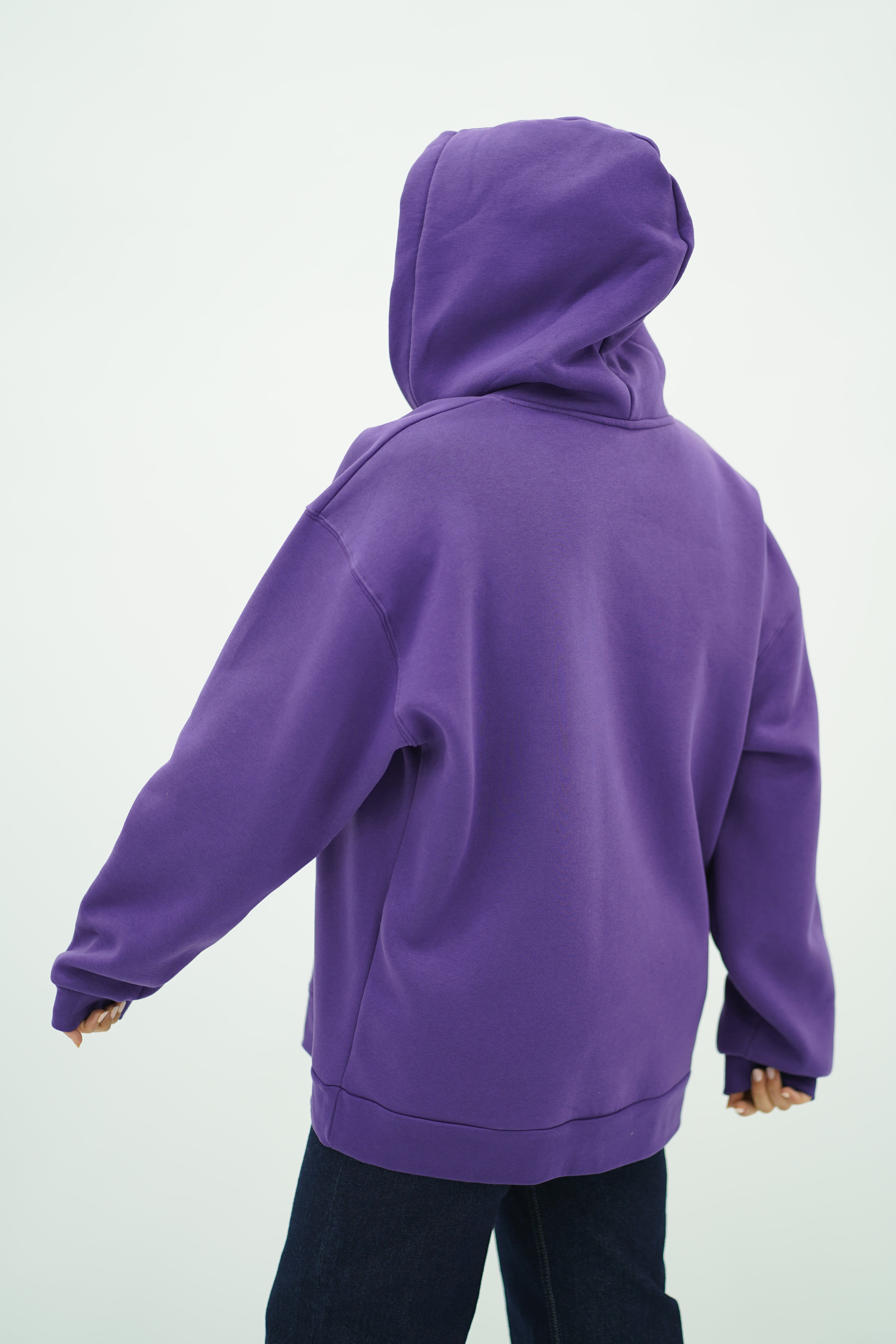 Capuche oversize Violet