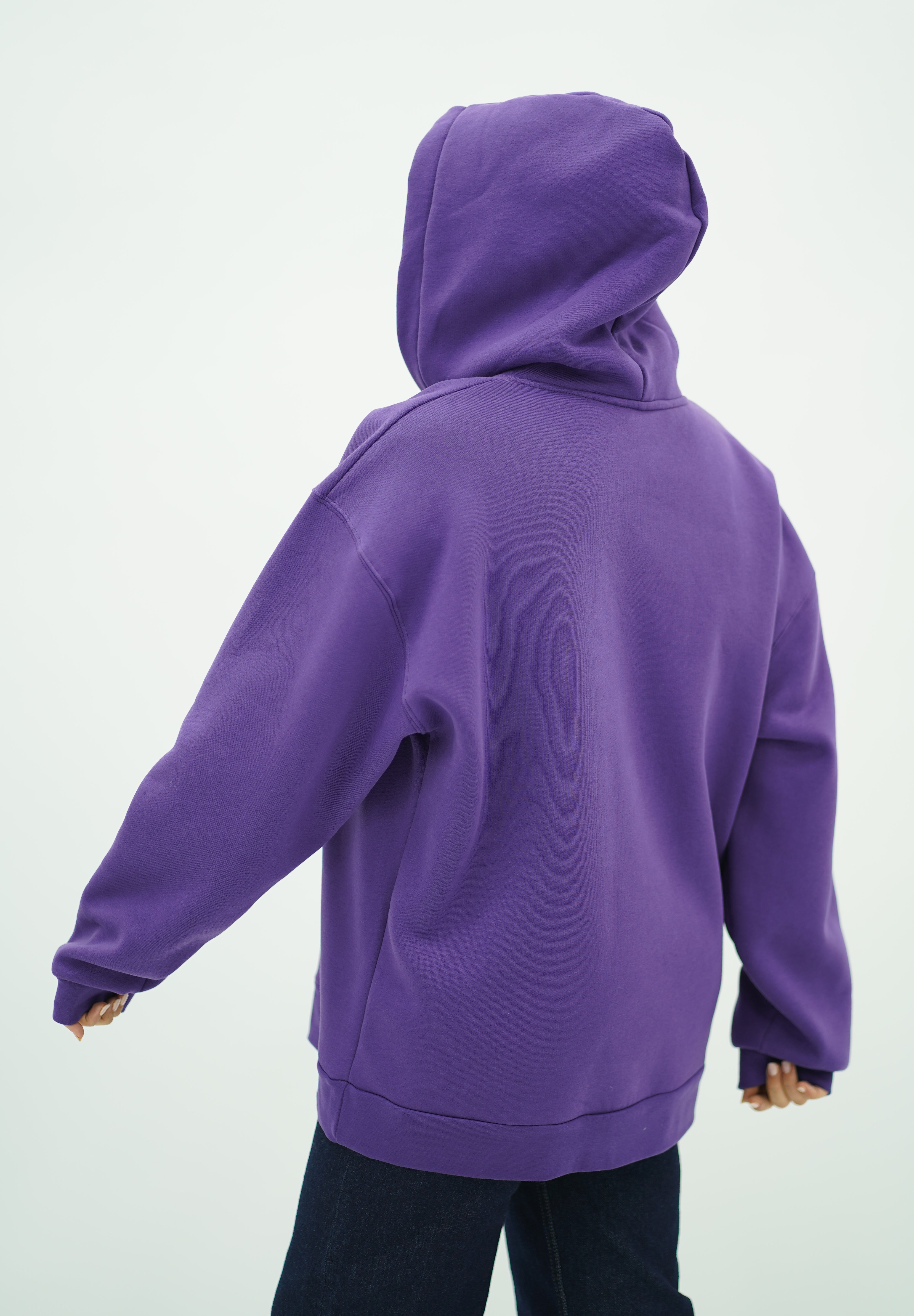 Capuche oversize Violet