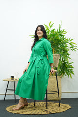 Robe En popeline verte 🍀